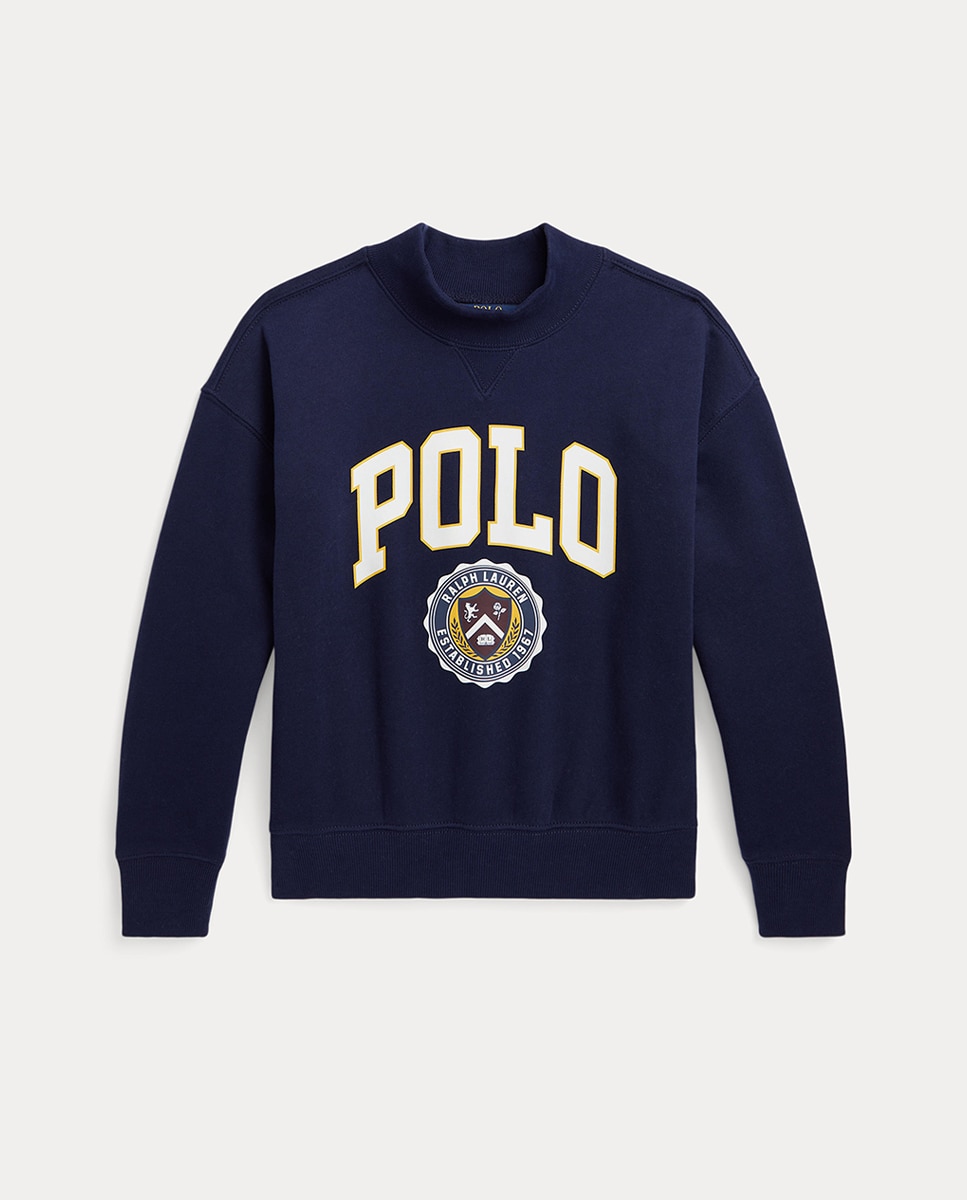 Imagen 0 de Sudadera de niña de cuello alto con Polo