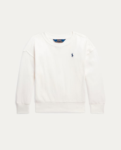 Imagen 0 de Sudadera de niña en blanco con logo