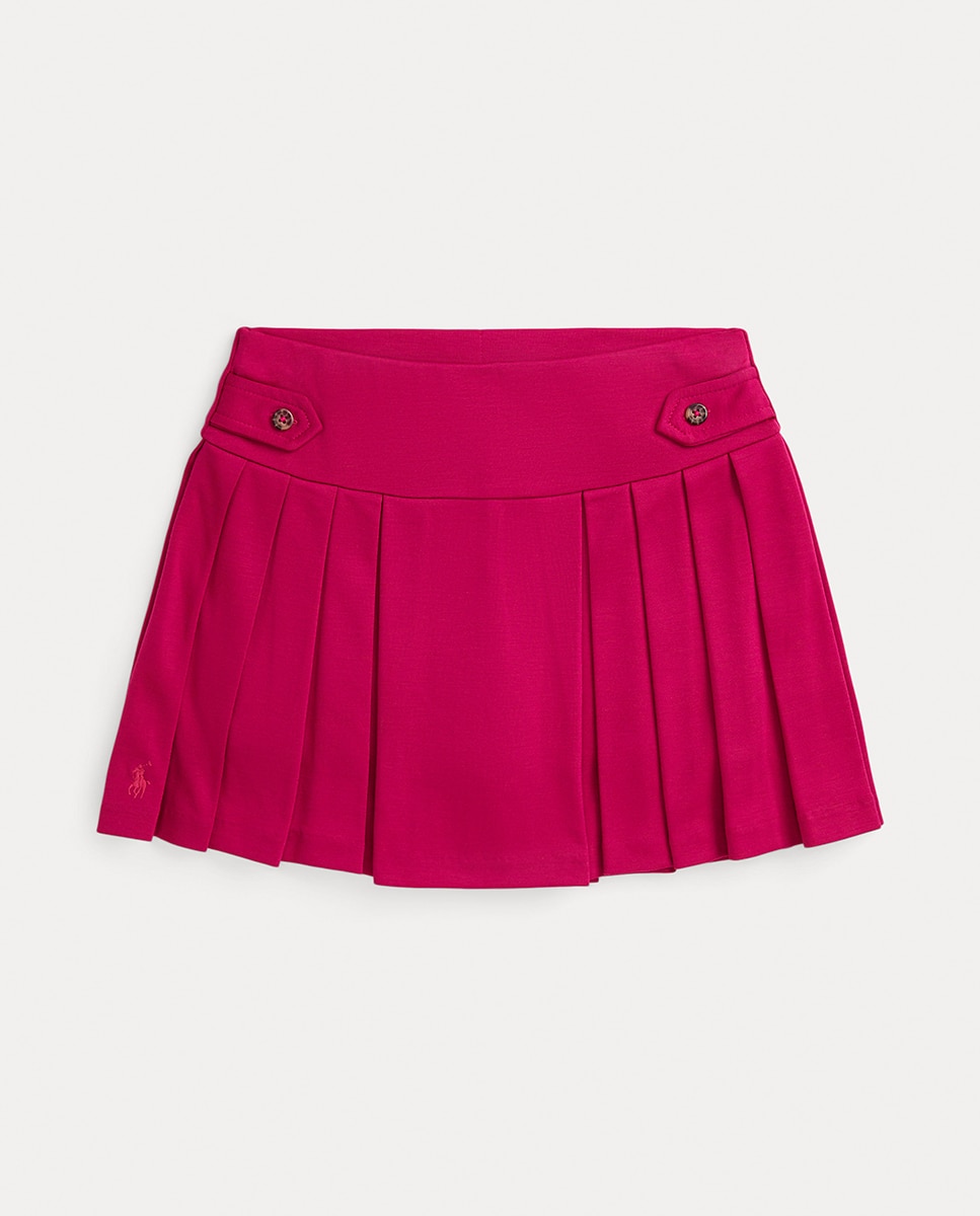 Imagen 0 de Falda de niña corta plisada en rosa