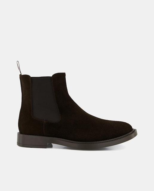 Imagen 0 de Botines de hombre tipo chelsea en piel con pala lisa
