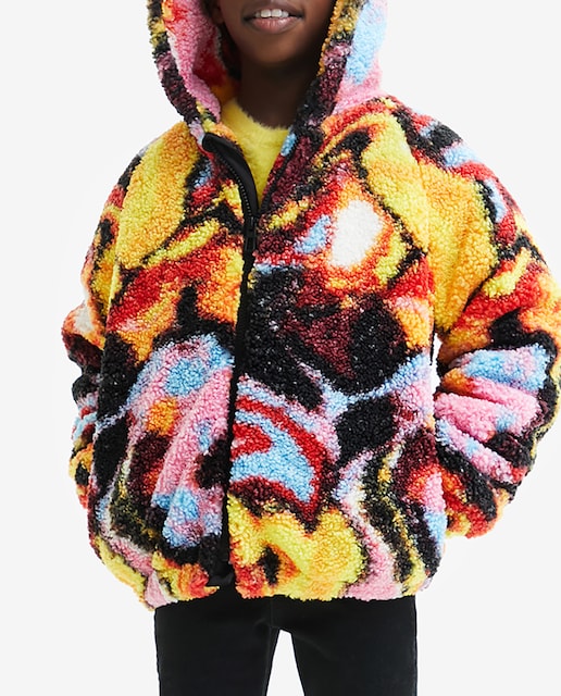 Imagen 0 de Chaqueta de niña borreguillo print digital