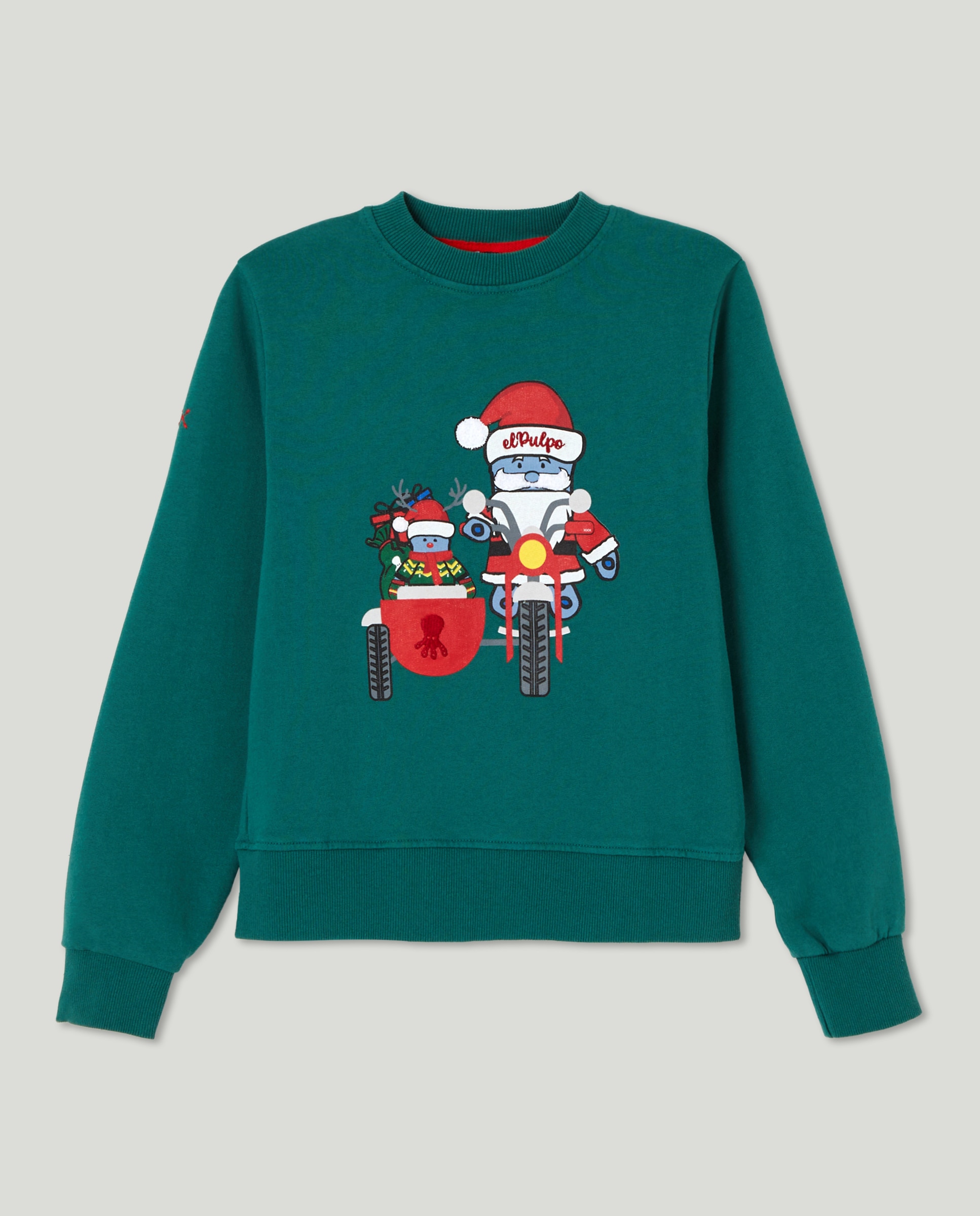 Imagen 0 de Sudadera niño Navidad y cuello caja