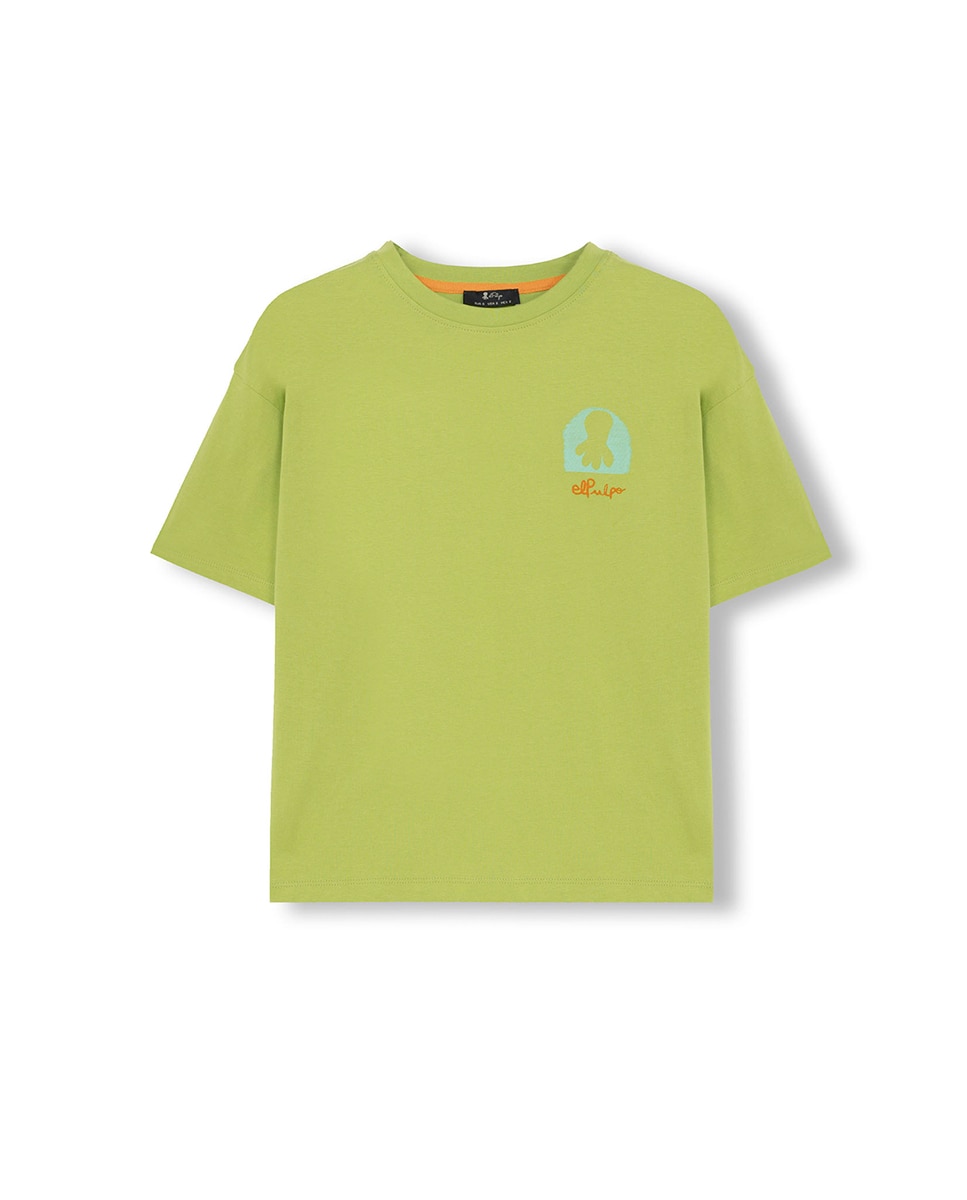 Imagen 0 de Camiseta niño Oversize con estampado manga corta