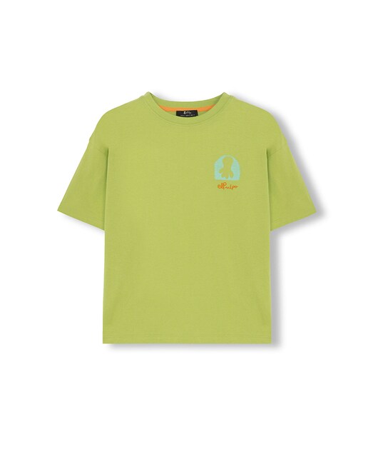 Imagen 0 de Camiseta niño Oversize con estampado manga corta