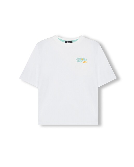 Imagen 0 de Camiseta niño Oversize con estampado manga corta