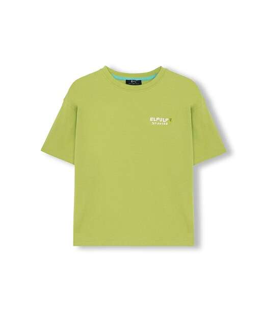 Imagen 0 de Camiseta niño Oversize con estampado manga corta
