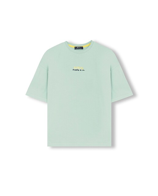 Imagen 0 de Camiseta niño Oversize con estampado manga corta