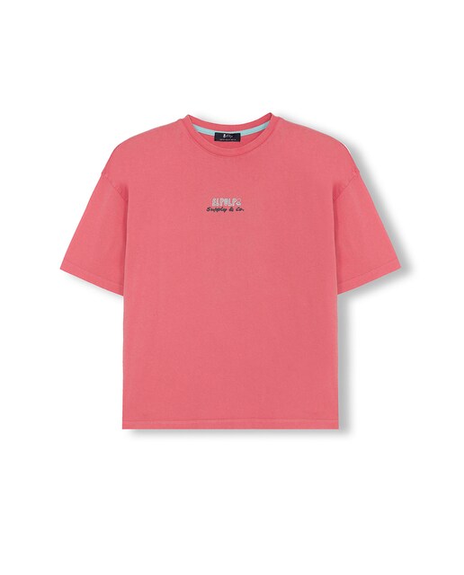 Imagen 0 de Camiseta niño Oversize con estampado manga corta