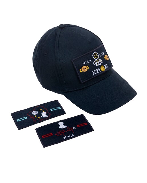 Imagen 0 de Gorra de niño con parche azul marino