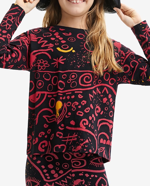 Imagen 0 de Camiseta de niña print dibujos