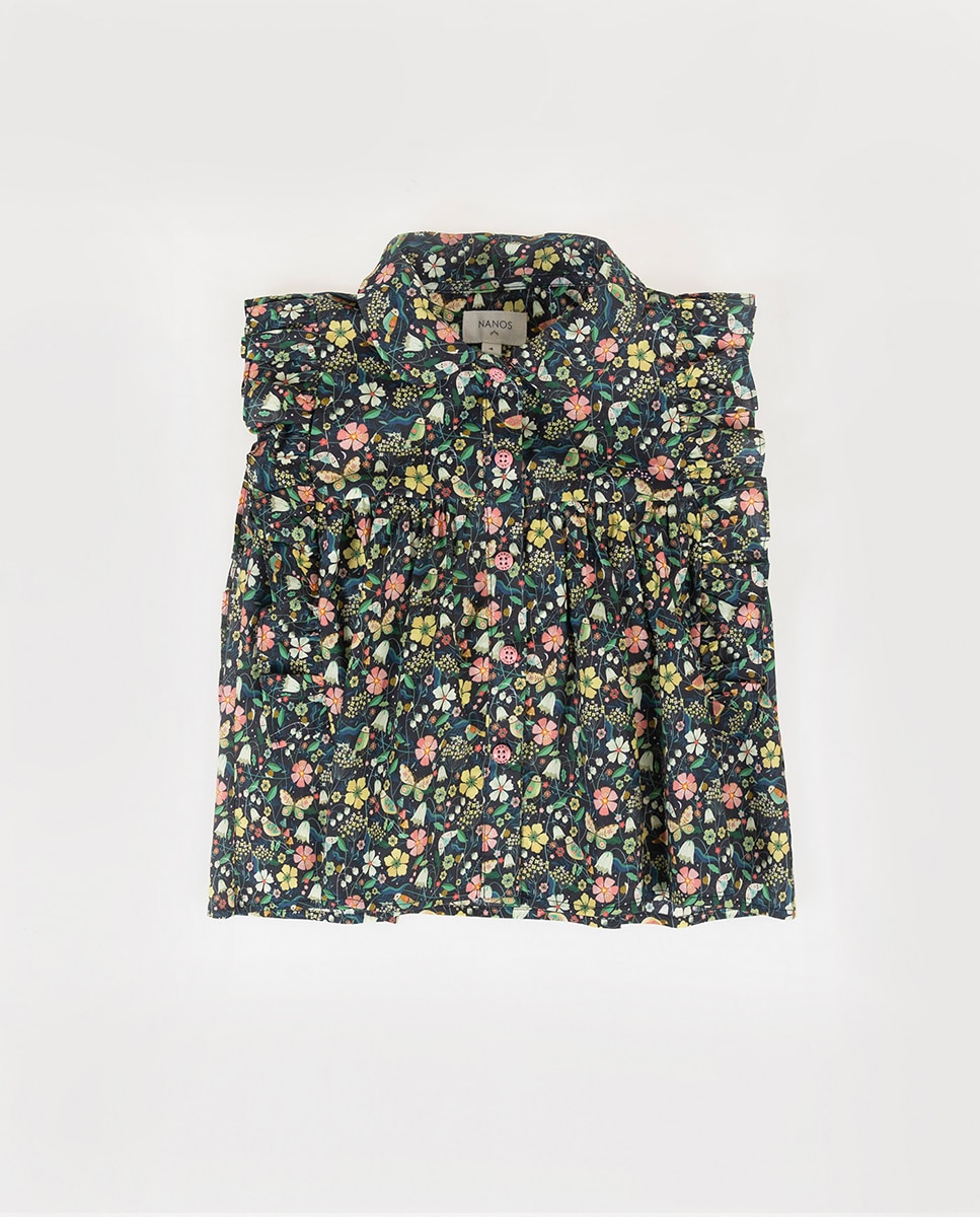 Imagen 0 de Blusa estampado floral de niña