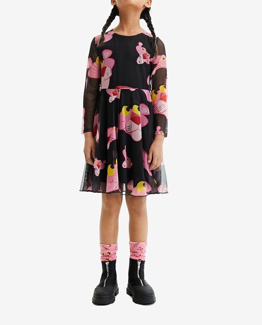 Imagen 0 de Vestido de niña tul Pink Panther