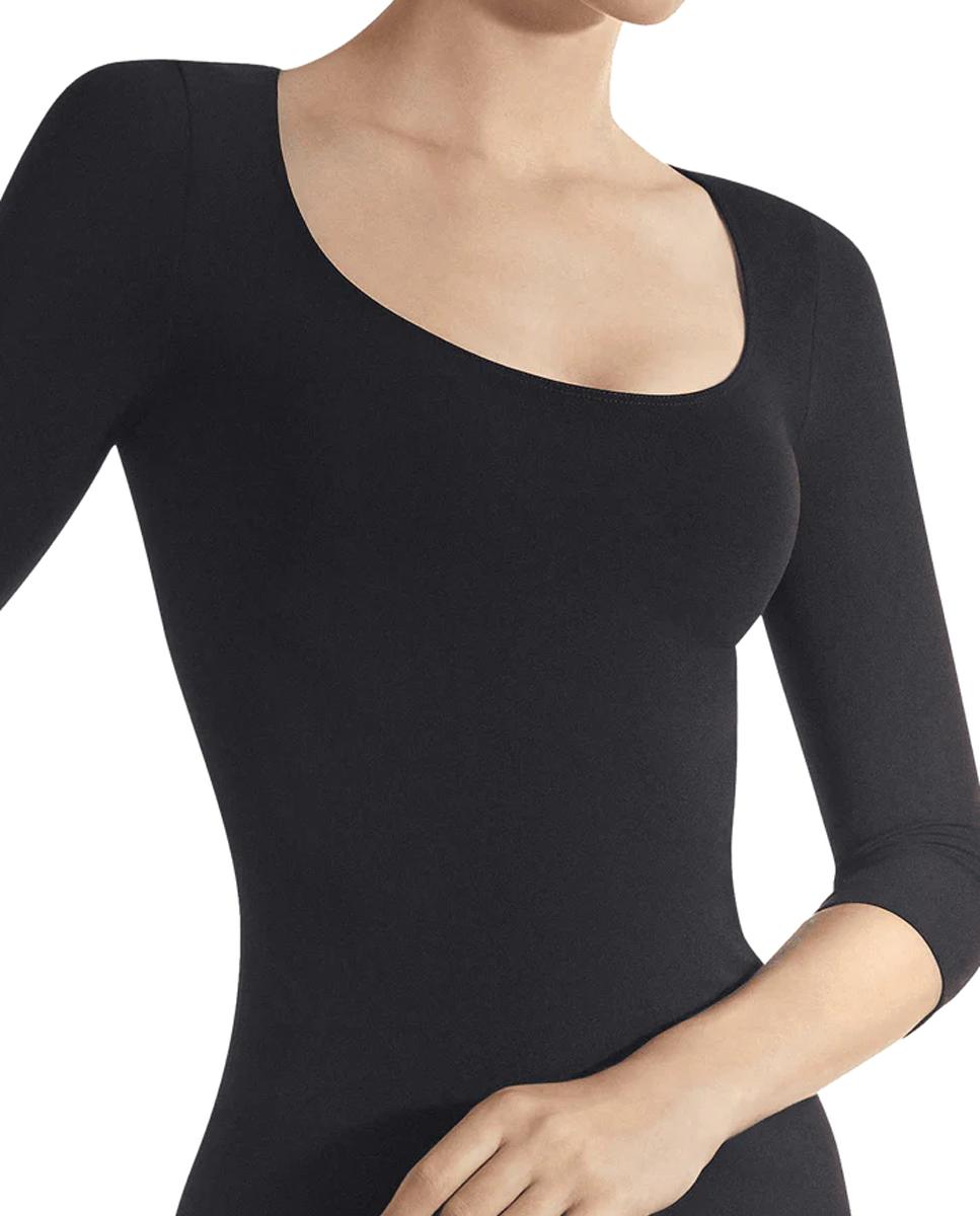 Imagem 0 de Blusa de manga 3/4 com gola redonda