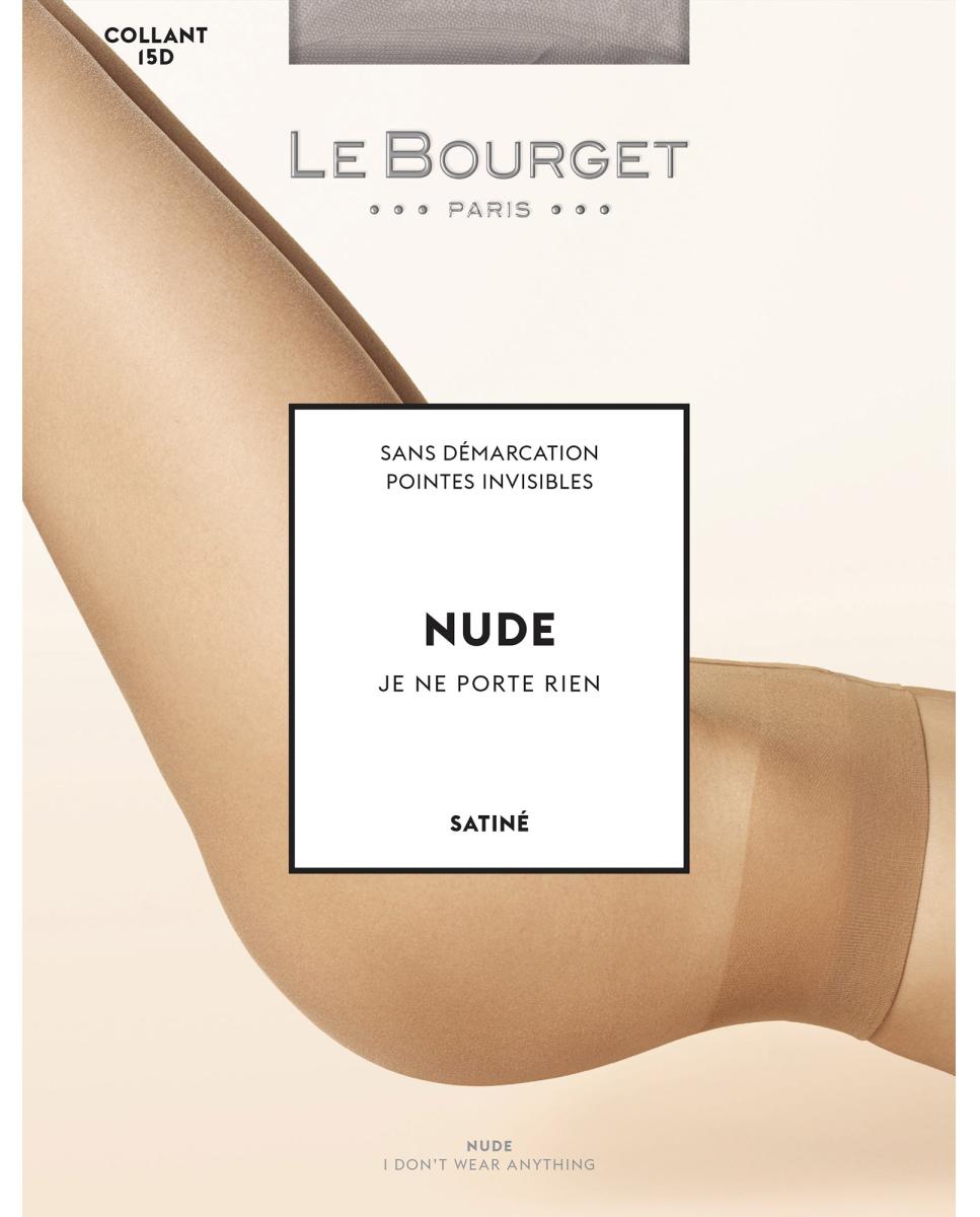 Meias transparentes com costura traseira Nude-2