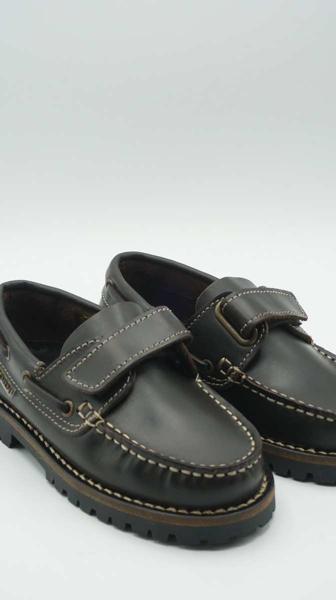 Mocassin c/Velcro Pespontado 4