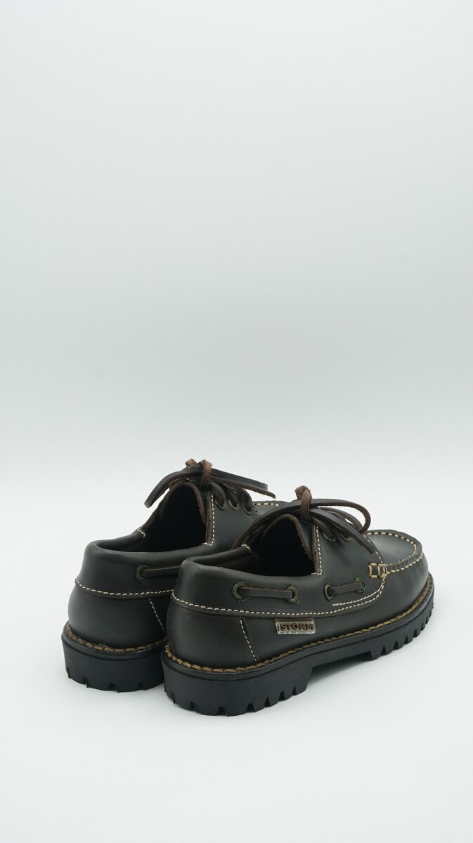 Mocassin Atacadores Pespontado 3