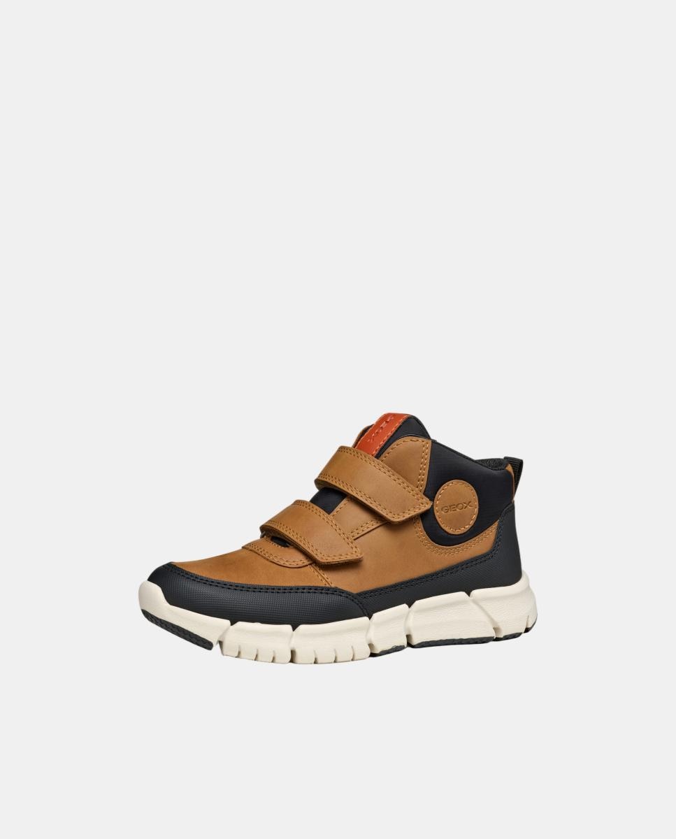 Botins com duplo velcro Castanho-claro-2