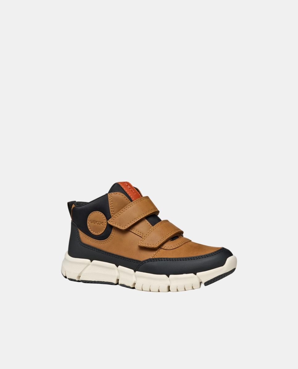Botins com duplo velcro Castanho-claro-5