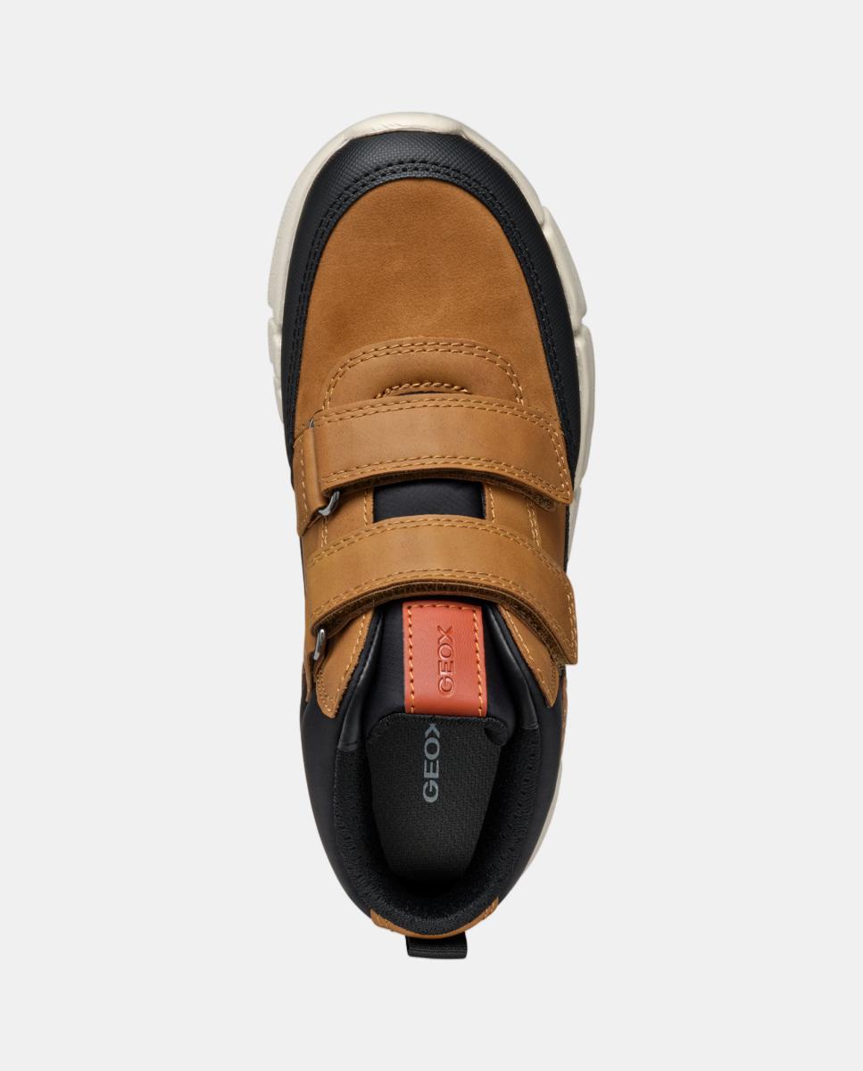 Botins com duplo velcro Castanho-claro-8