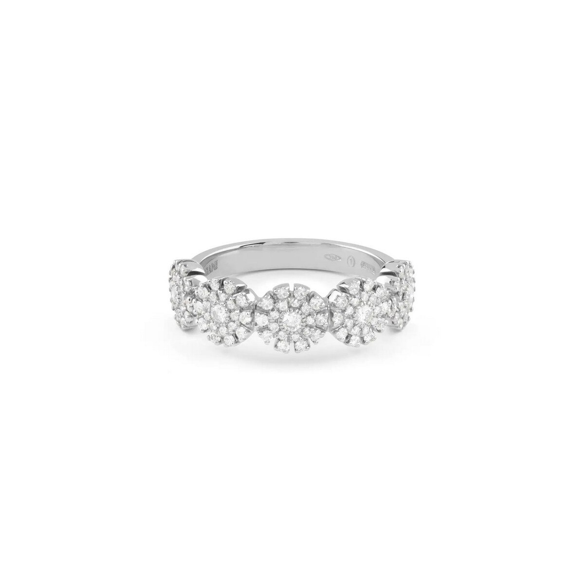 Anel Margherita em Ouro Branco e Diamantes 2