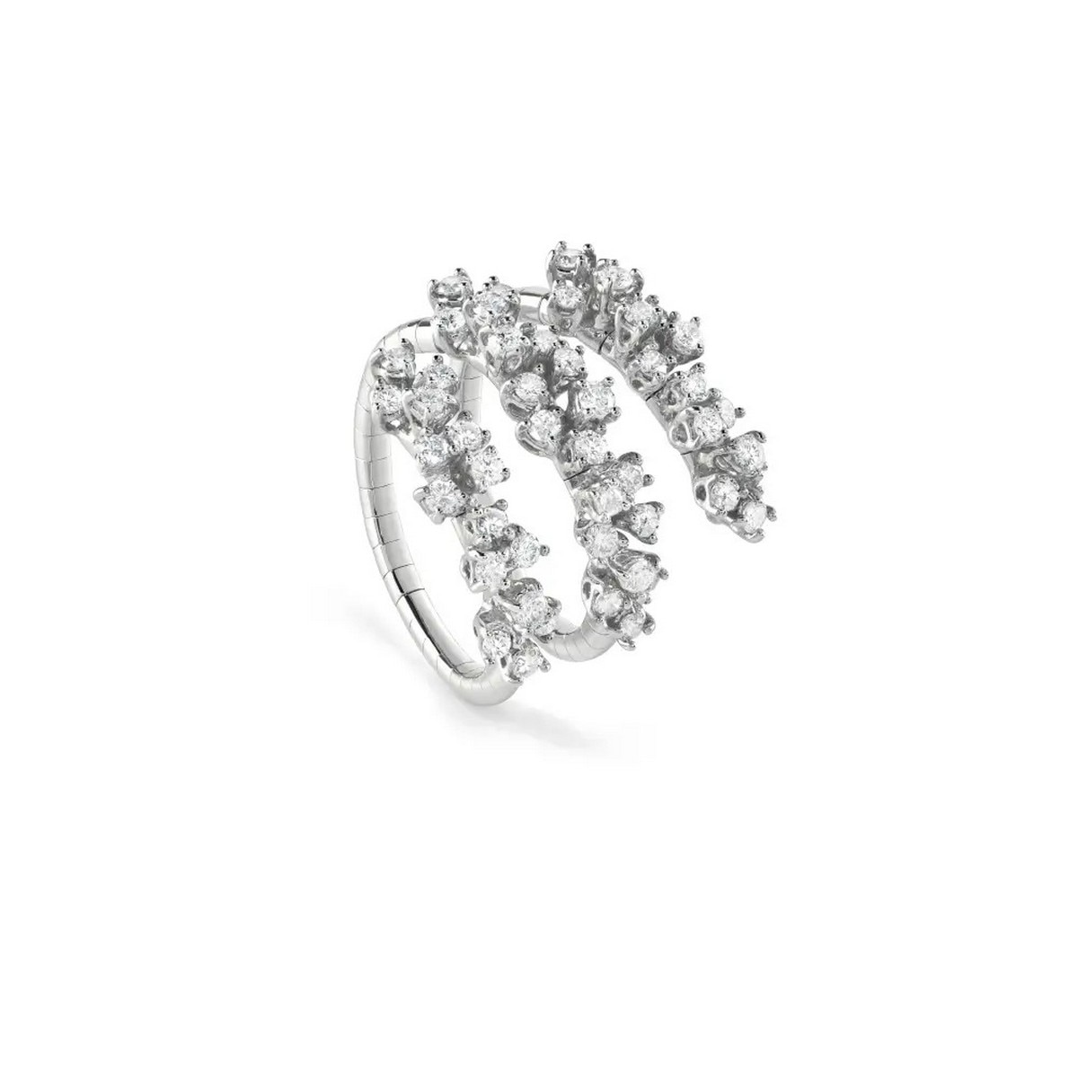 Imagem 0 de Anel Mimosa em Ouro Branco e Diamantes