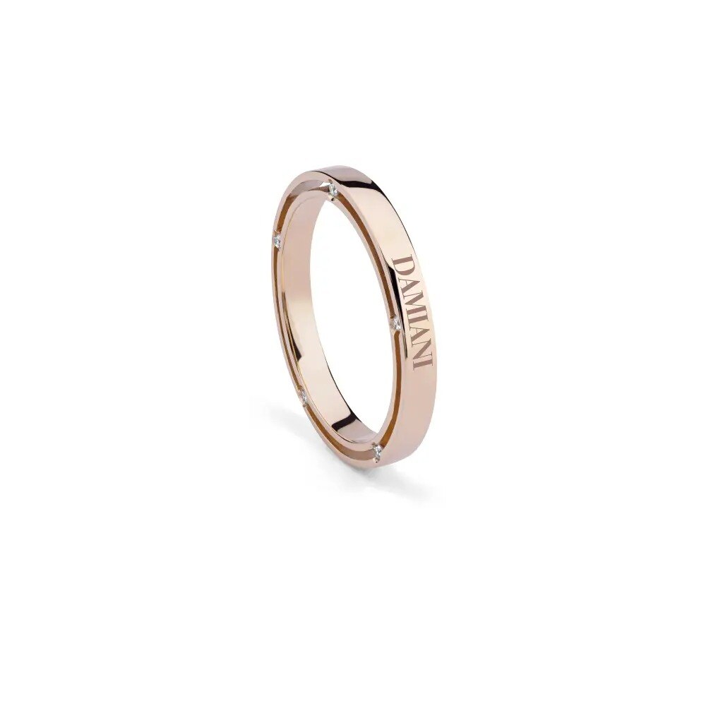 Imagem 0 de Aliança de Casamento de Ouro rosa e Diamantes, 2,50 mm