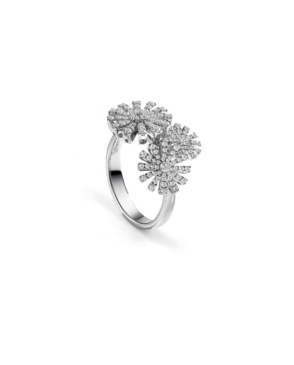 Anel Margherita em Ouro Branco e Diamantes 1
