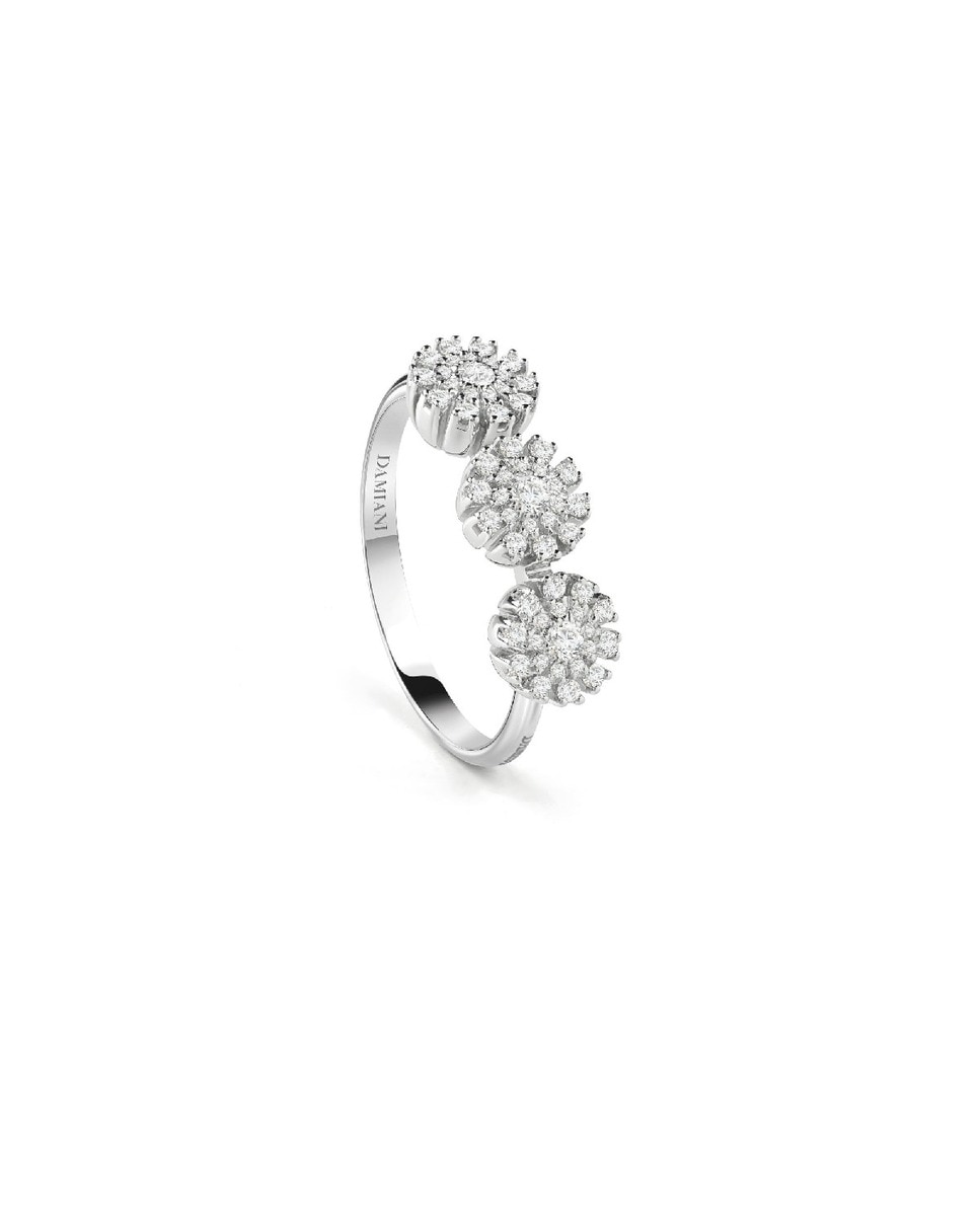 Anel Margherita em Ouro Branco e Diamante 1