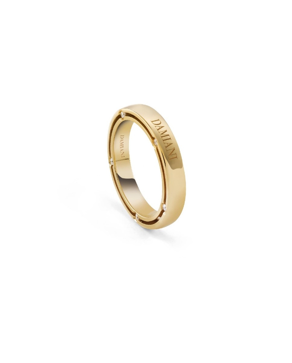 Aliança D.Side em Ouro Amarelo e Diamantes - 3,30 mm 1