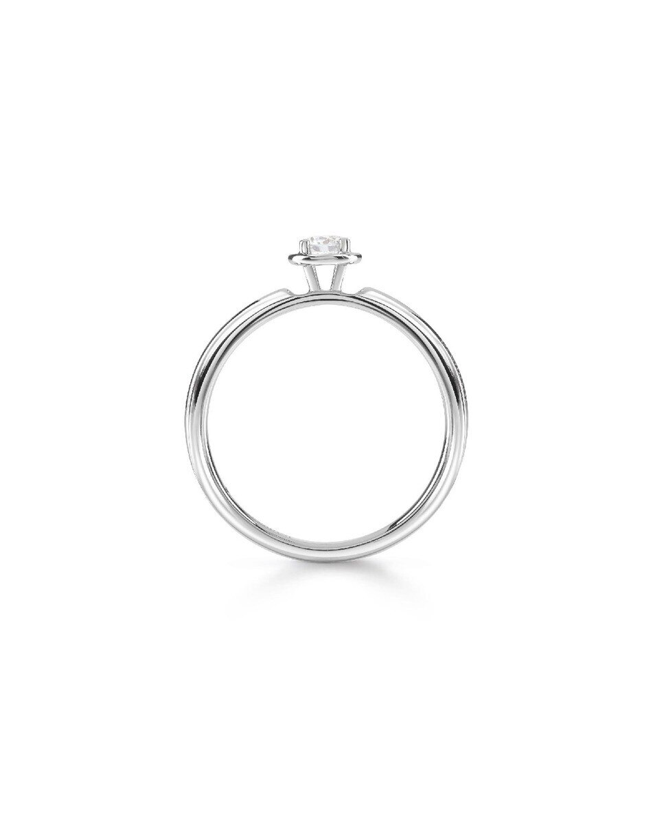 Aliança Minou em Ouro Branco e Diamante 2