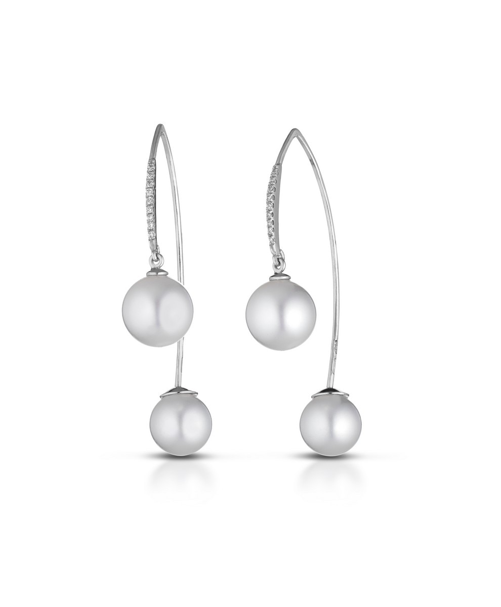 Imagem 0 de Brincos Diamantes com Pérolas