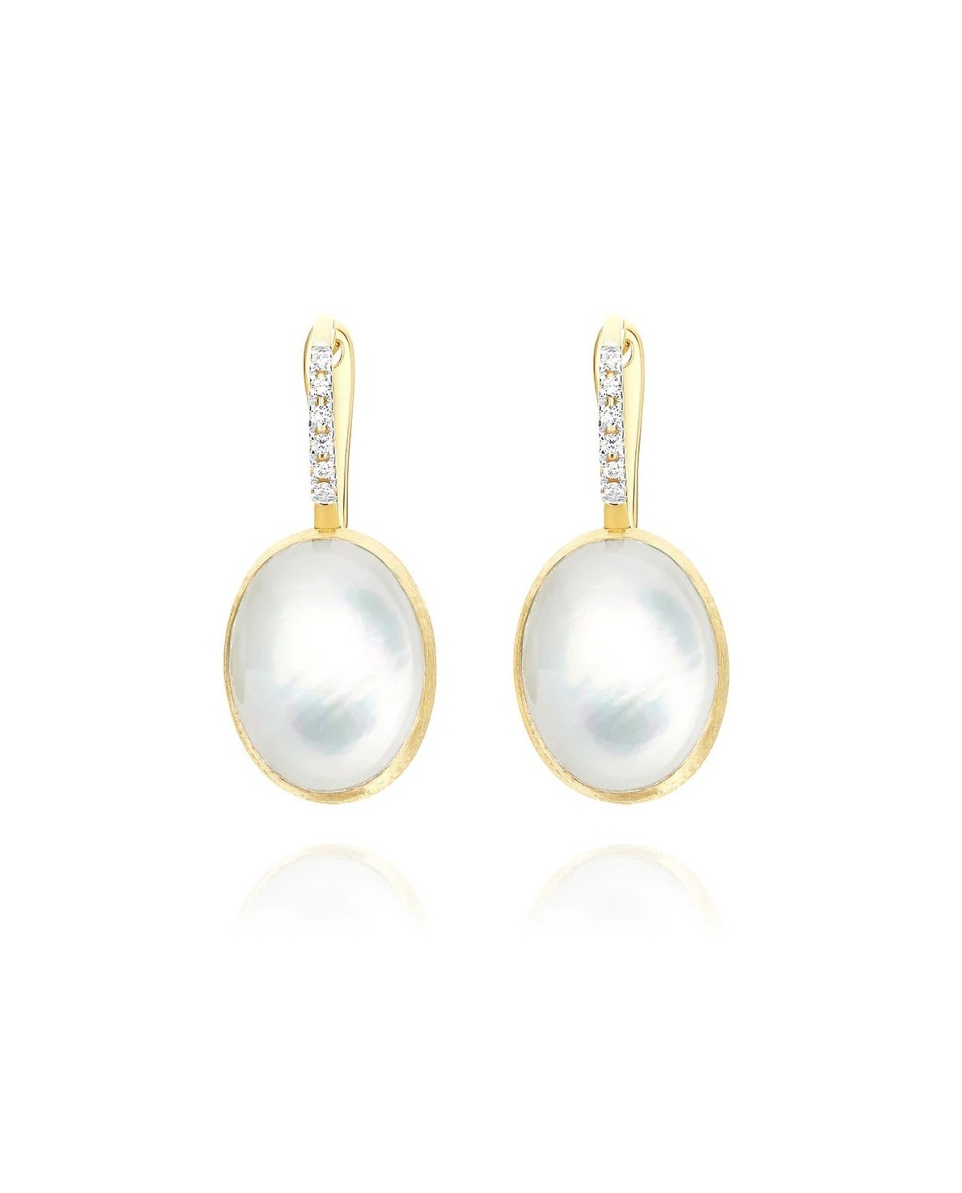 Brincos Dolcevita "Ciliegine" em Ouro, Diamantes e Madrepérola (medium) 1