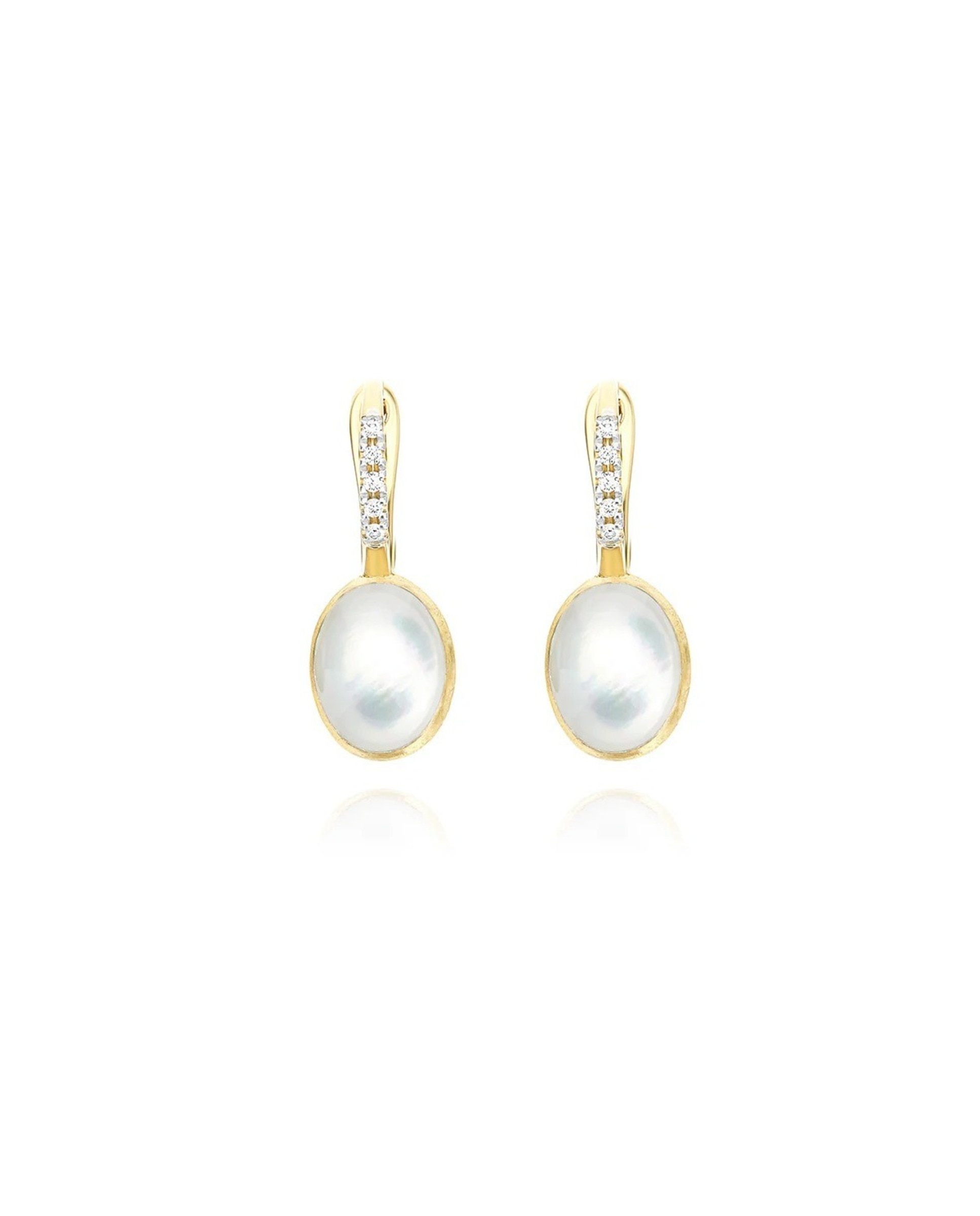 Brincos Dolcevita "Ciliegine" em Ouro, Diamantes e Madrepérola (small) 1