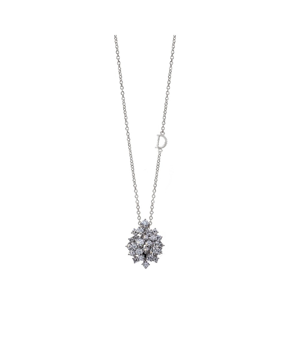 Colar Mimosa em Ouro Branco e Diamantes 1
