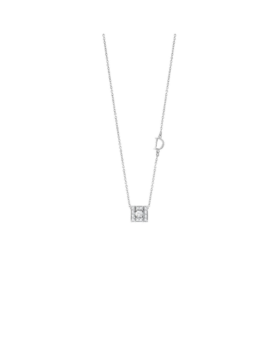 Colar Belle Époque em Ouro Branco e Diamantes 1