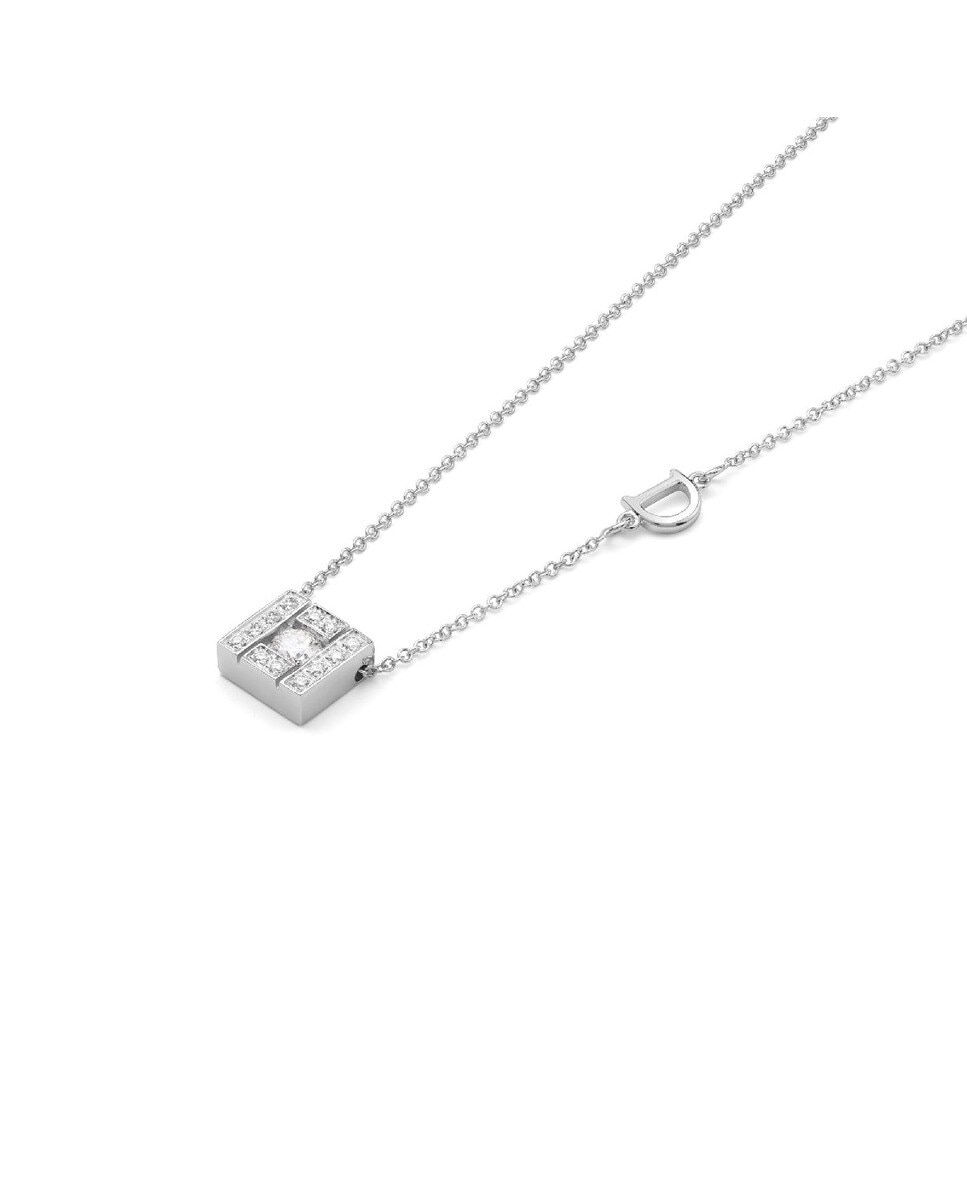 Colar Belle Époque em Ouro Branco e Diamantes 2