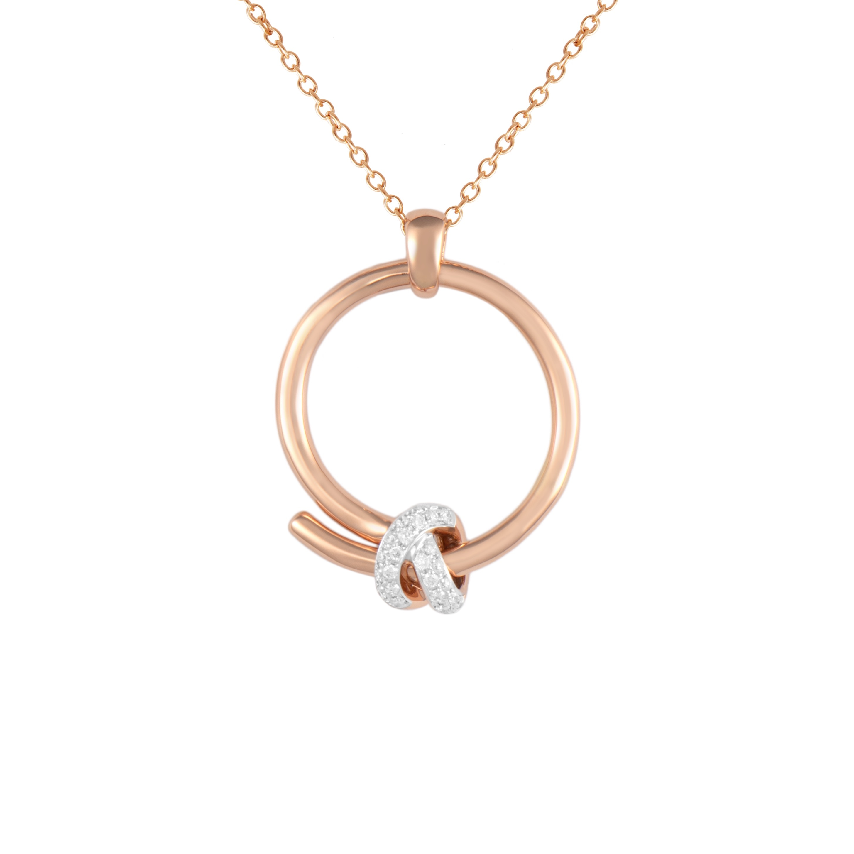 Imagem 0 de Colar em Ouro Rosa com Diamantes