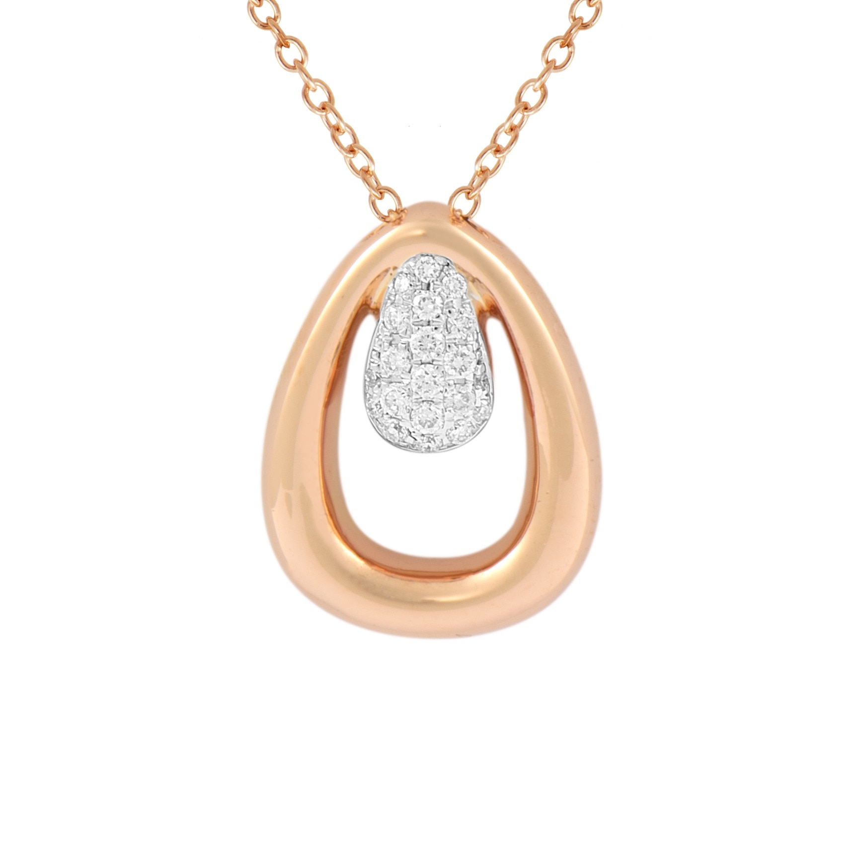 Imagem 0 de Colar em Ouro Rosa com Diamantes