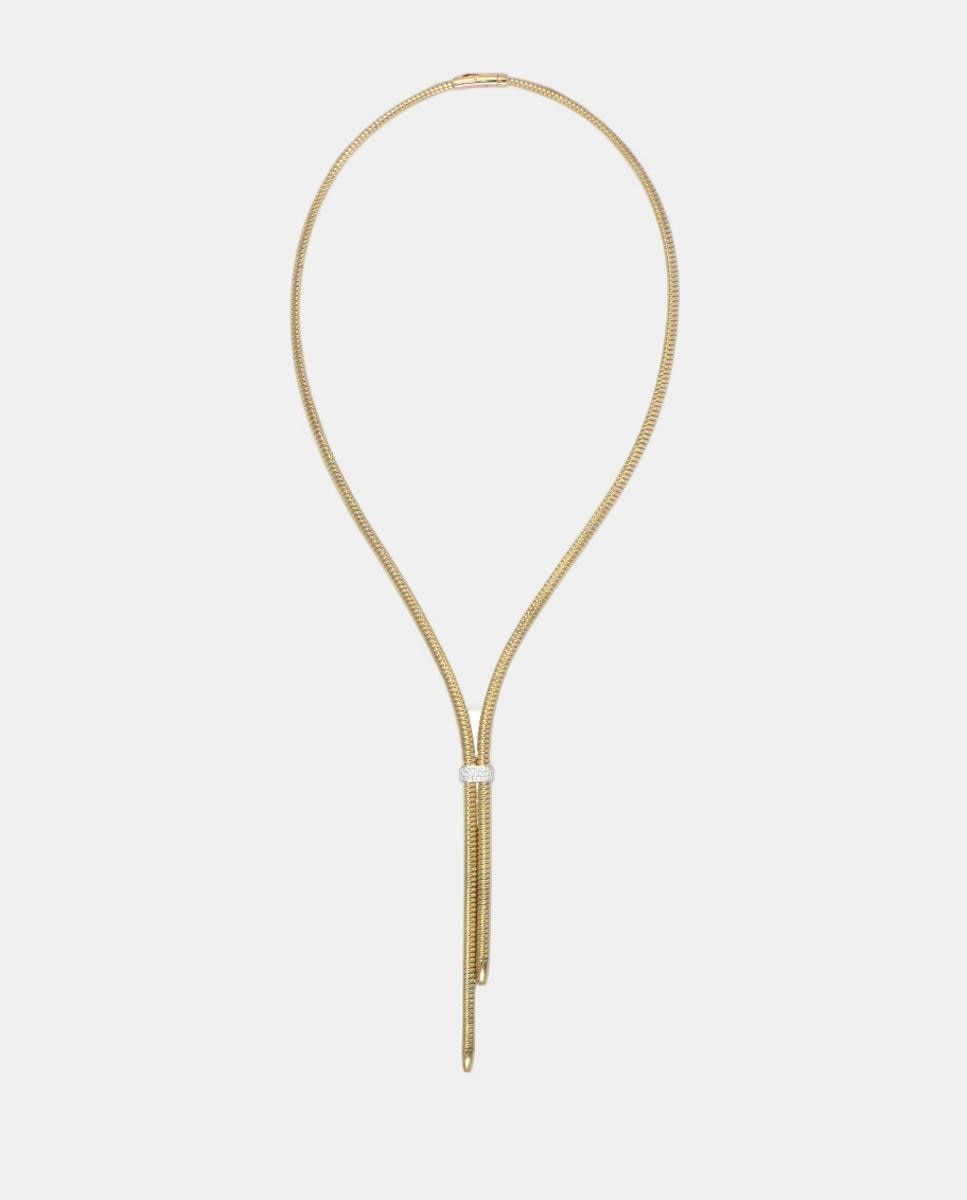 Imagem 0 de Colar em Ouro Amarelo com Diamantes Brancos