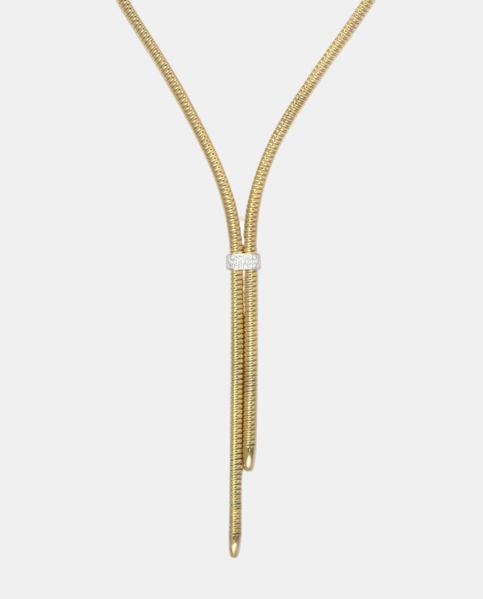 Colar em Ouro Amarelo com Diamantes Brancos 2