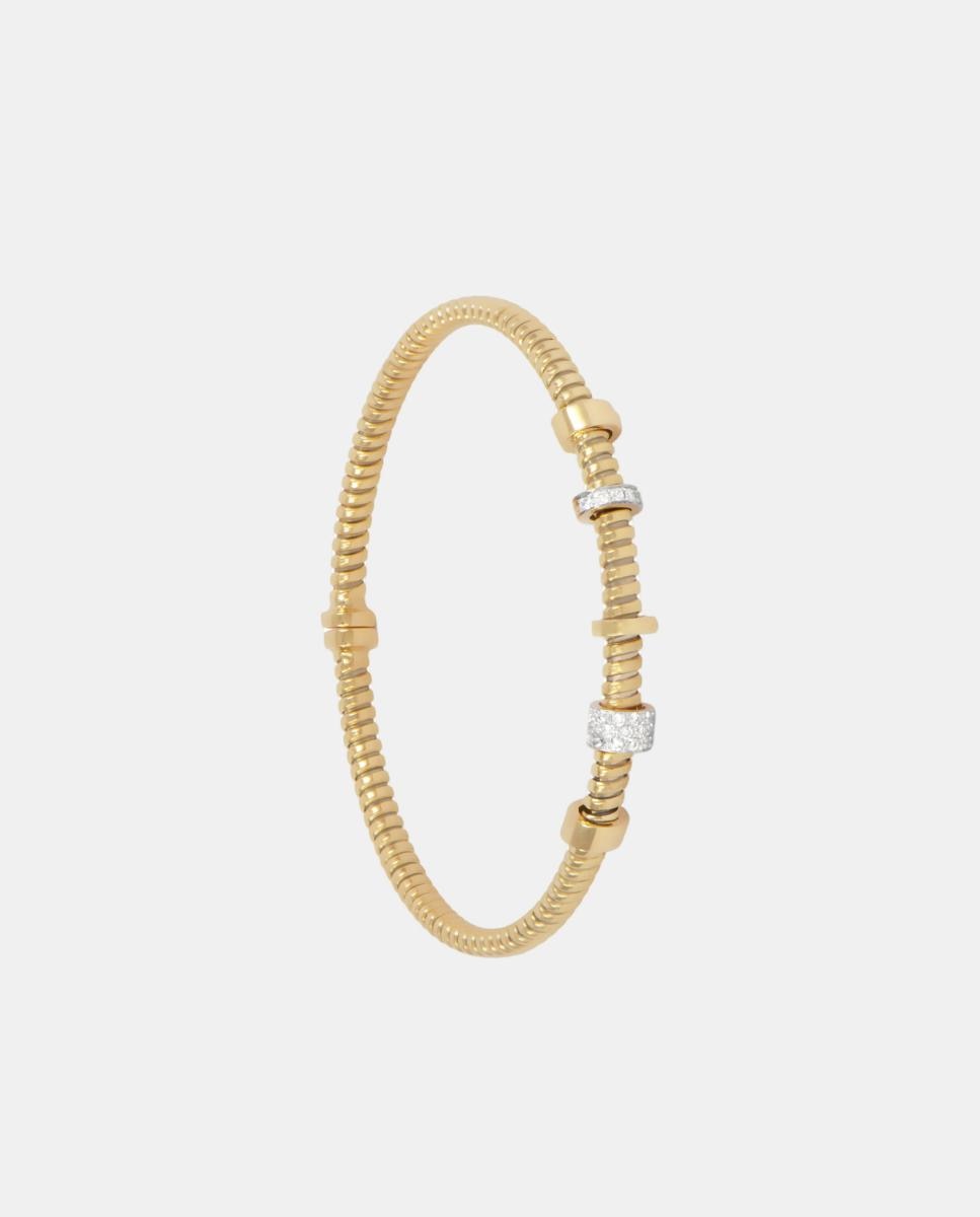 Imagem 0 de Pulseira em Ouro Amarelo com Diamantes Brancos