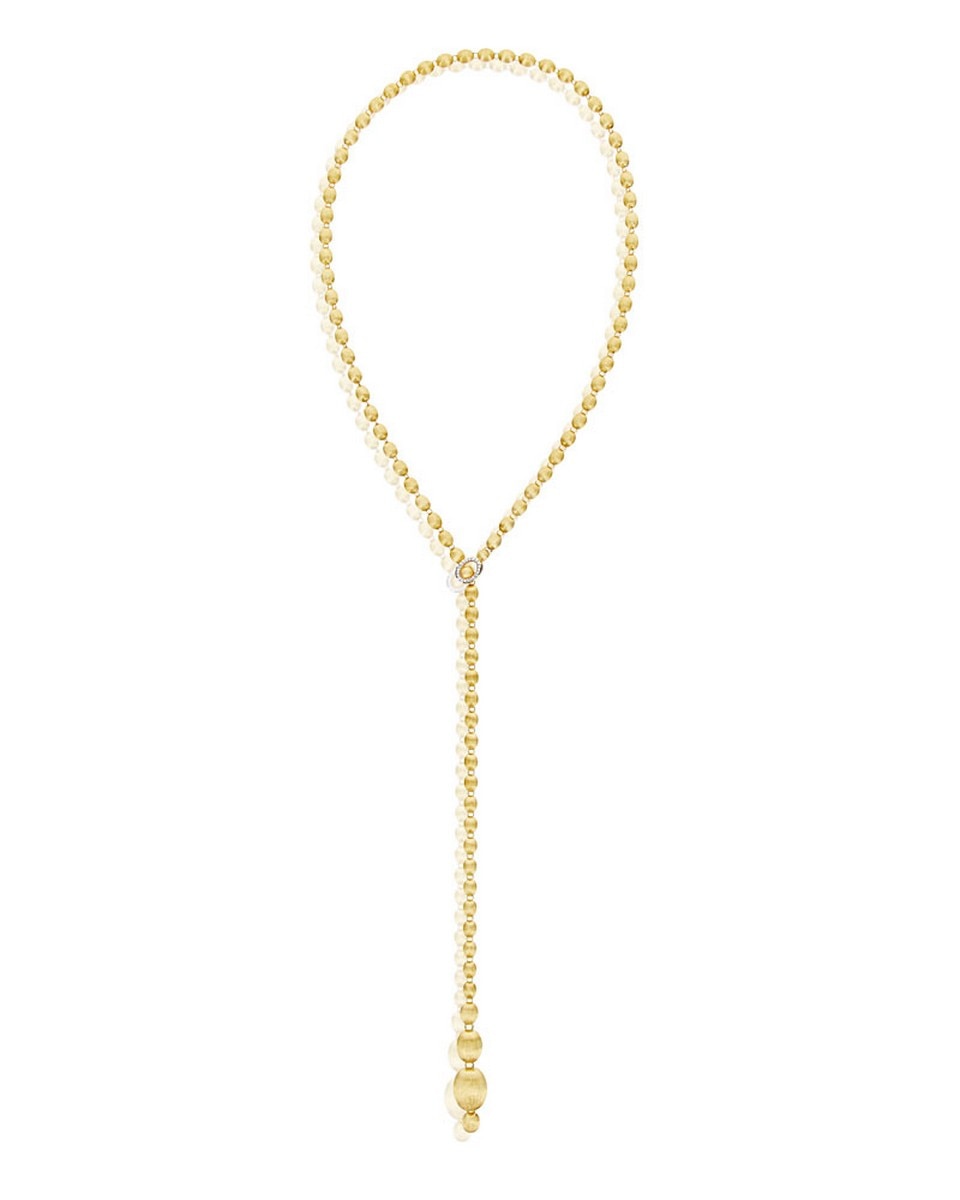 Imagem 0 de Colar "Ivy"em Ouro Gravado e Diamantes