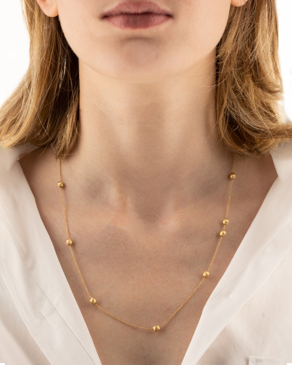 Colar "Soffio"em Ouro e Diamantes Dourado-8