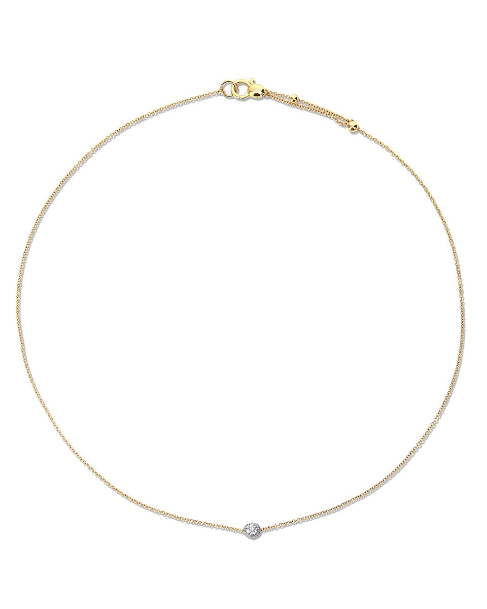 Colar "Dancing in the Rain Gold" em Ouro e Diamantes Dourado-2