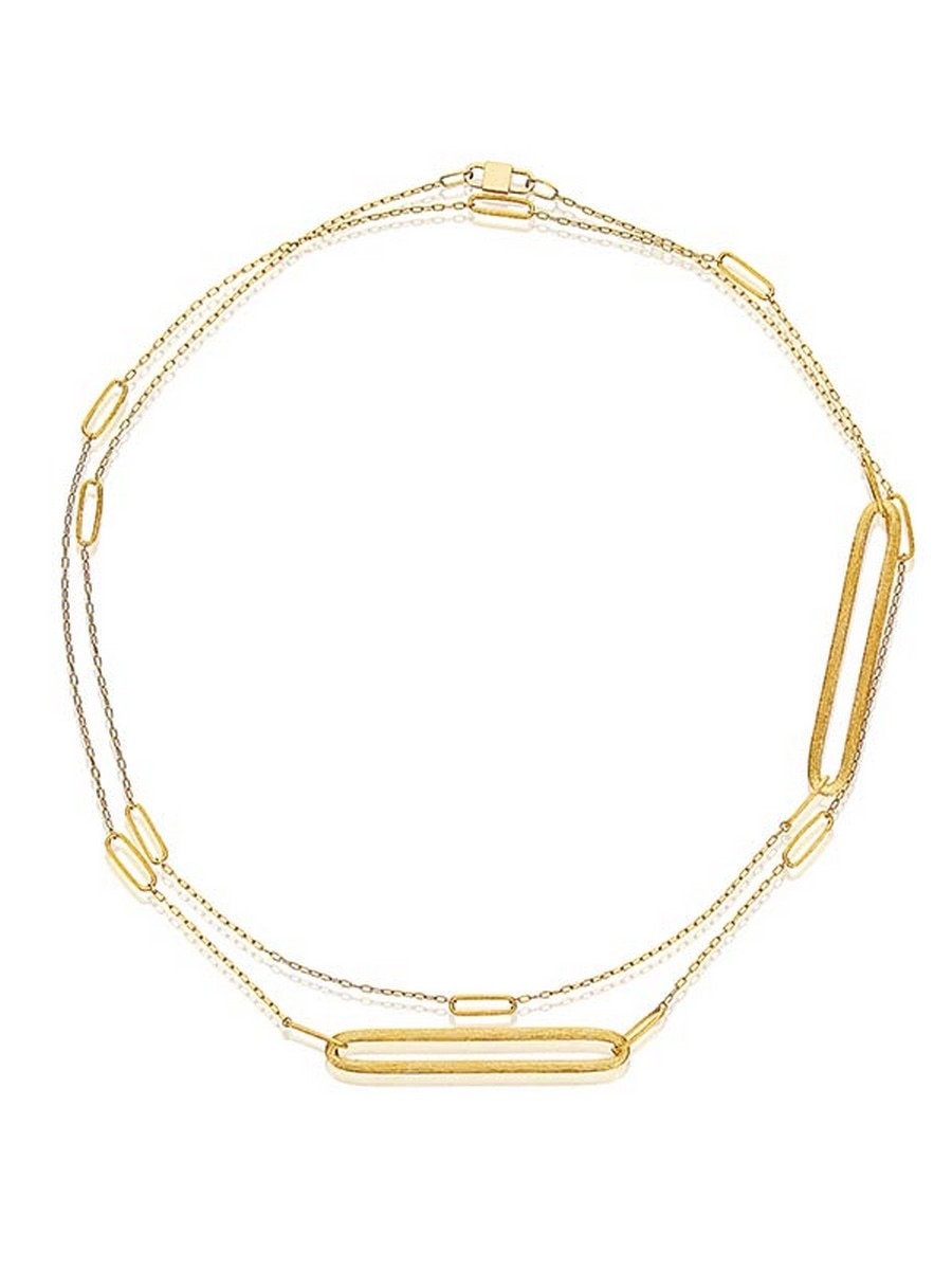 Colar "Libera" em Ouro e Diamantes Dourado-2