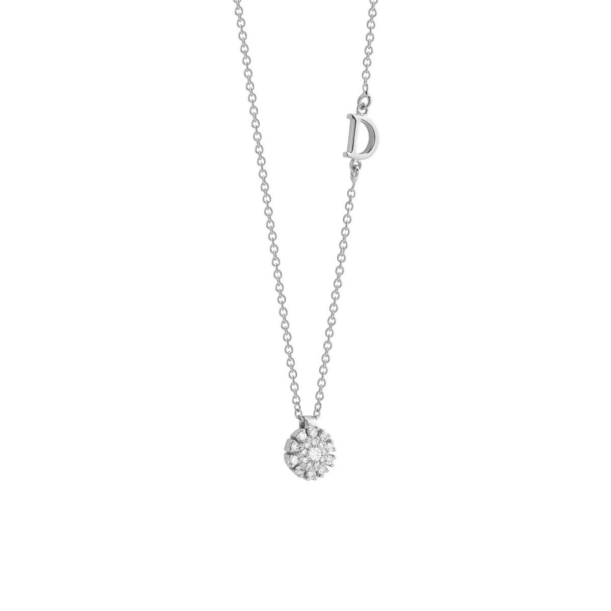Colar Margherita em Ouro Branco e Diamantes 2
