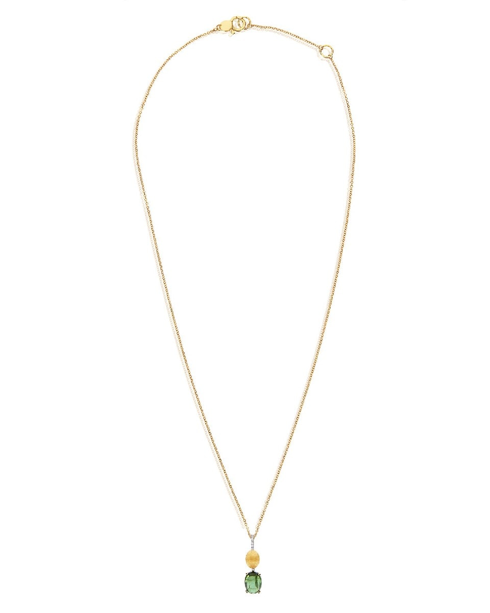 Colar "Toumalines" em Ouro, Diamantes e Turmalina Verde 3