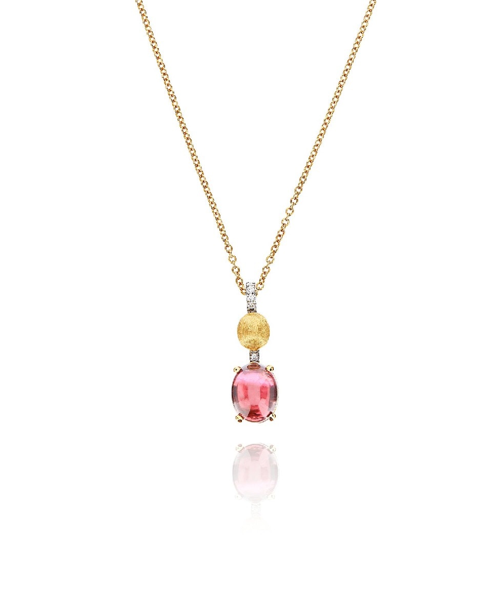 Colar "Toumalines" em Ouro, Diamantes e Turmalina Rosa 1