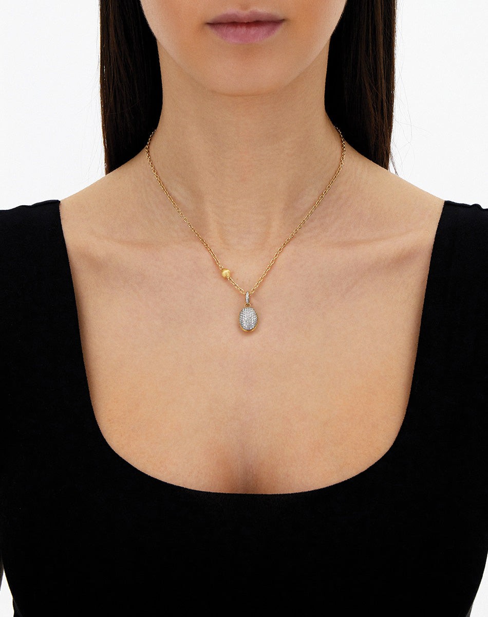 Pendente Boules em Ouro e Diamantes Pavé 3