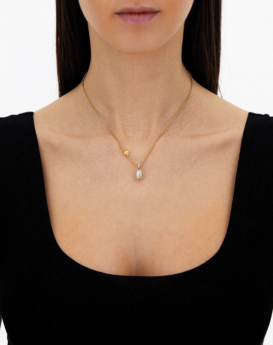 Pendente Boules em Ouro e Diamantes Pavé 3